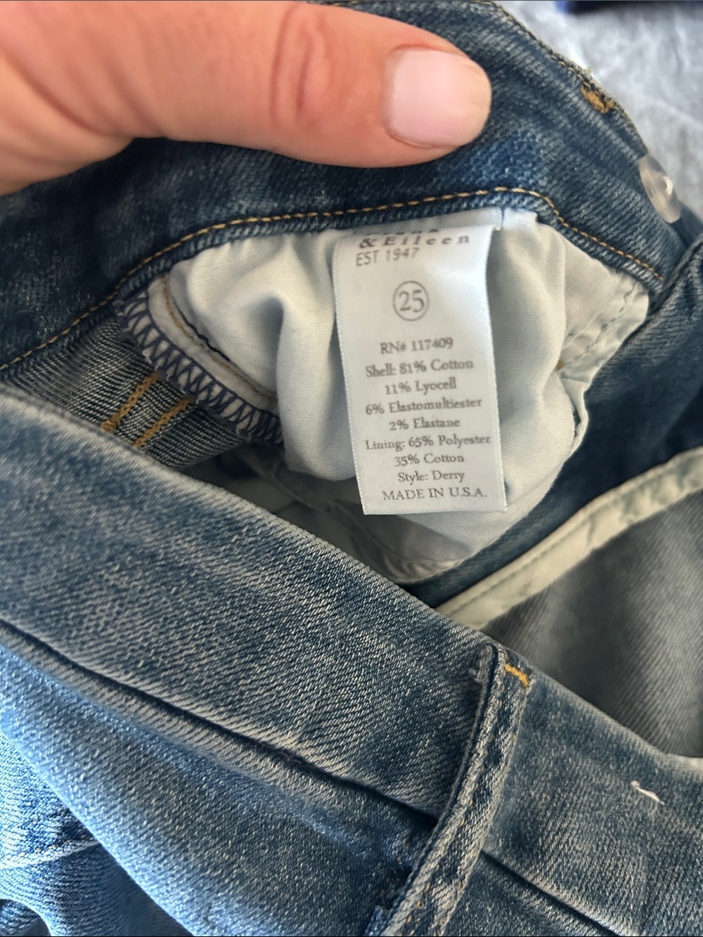 Frank & Eileen Light Blue Women’s Slim Straight Jeans - Picture 4 of 7